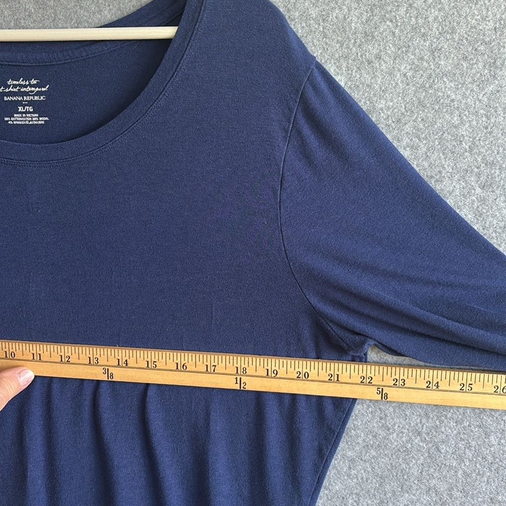 Banana Republic | Timeless Tee T-Shirt Intimparel (XL) Navy Blue - Picture 4 of 7
